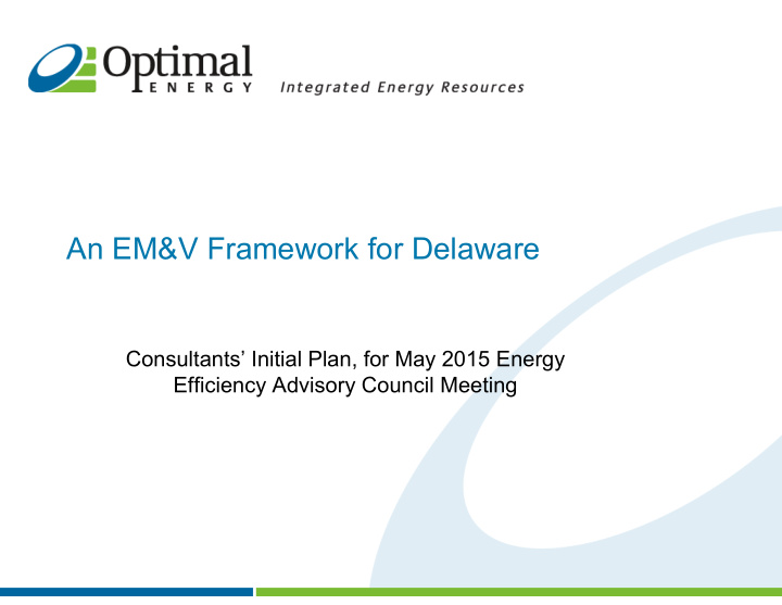 an em v framework for delaware