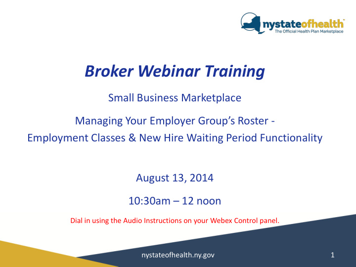 broker webinar training