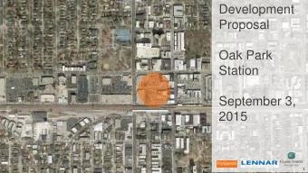 Development  Proposal  Oak Park  Station  September 3,  2015  1  Modular brick  manufactured by