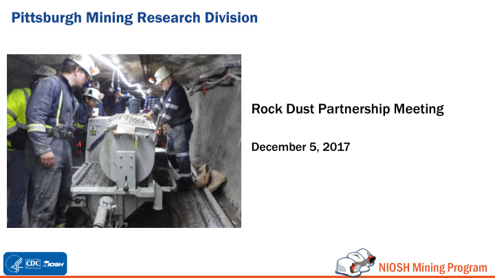 pittsburgh mining research division