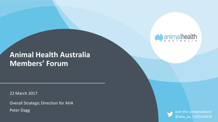 animal health australia members forum