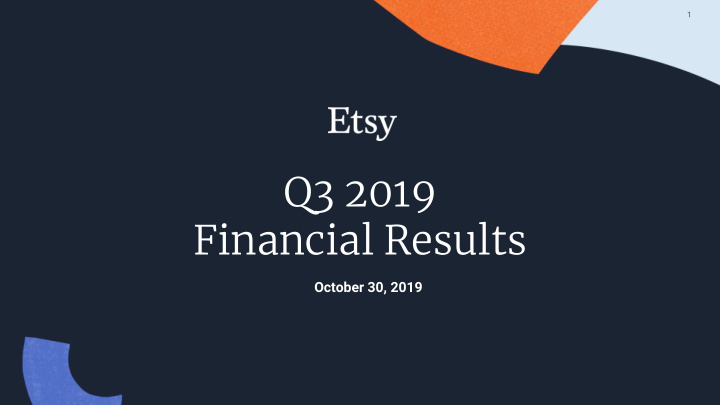 q3 2019 financial results