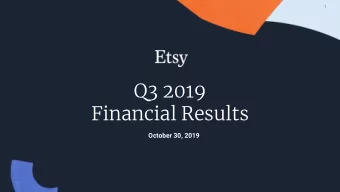 Q3 2019  Financial Results  October 30, 2019  2  Forward-looking  This presentation contains