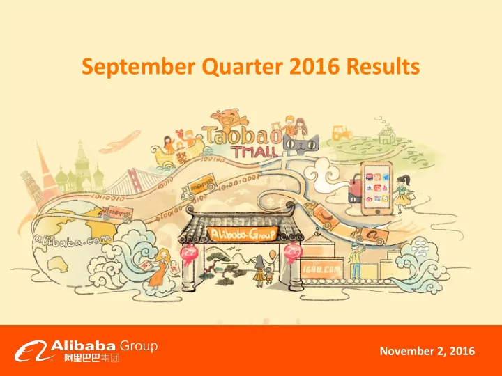 september quarter 2016 results