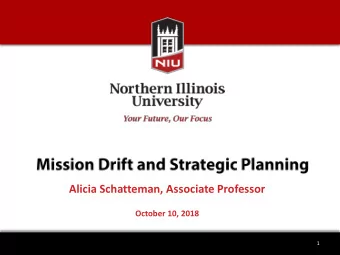 Alicia Schatteman, Associate Professor  October 10, 2018  1  www.nonprofitscholar.com  Facebook:
