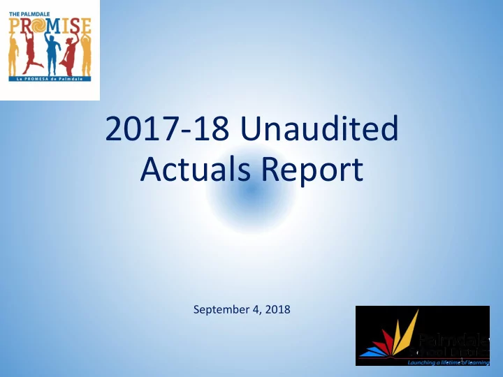 2017 18 unaudited