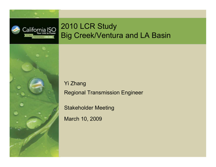 2010 lcr study big creek ventura and la basin