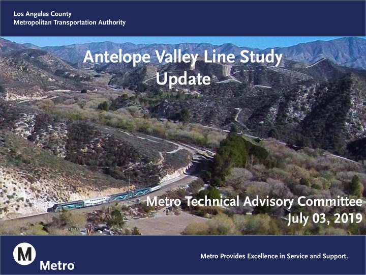antelope valley line study