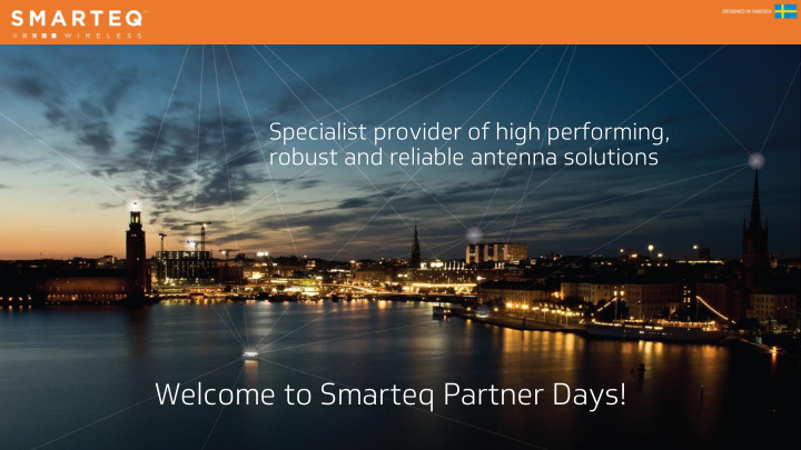 welcome to smarteq partner days objectives