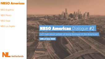 NBSO  NBSO Americas Americas Dialogue #2  #2  Lets talk about pitfalls of doing business in the