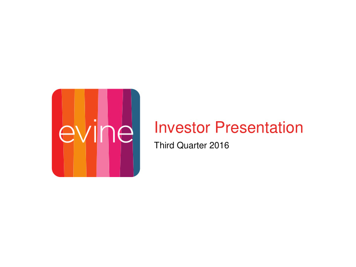 investor presentation