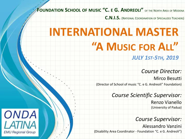 a m usic for a ll