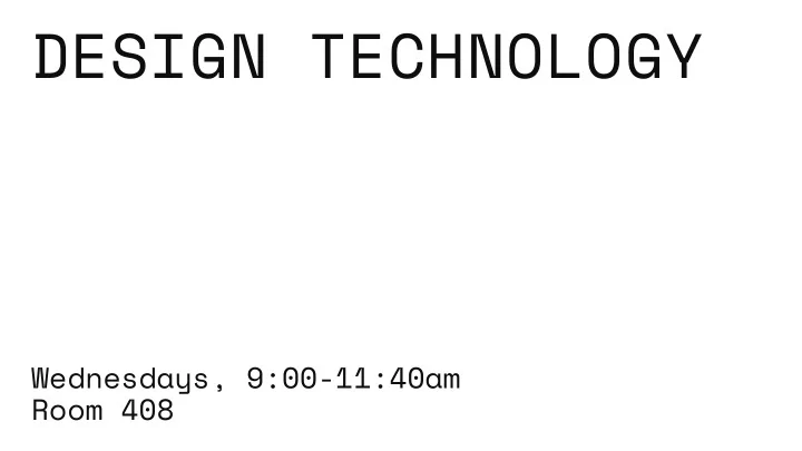 design technology