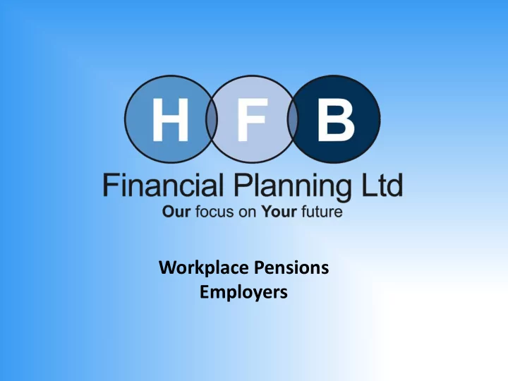 workplace pensions