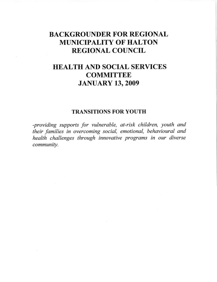 municipality of halton
