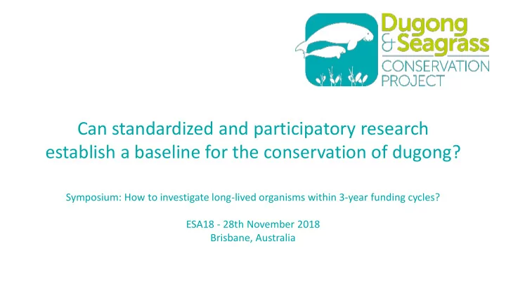 can standardized and participatory research establish a