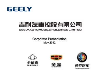 Co  Corporate  orate Prese  sent  ntati  ation  on  May  y 2012  12  Corporate Presentation  May