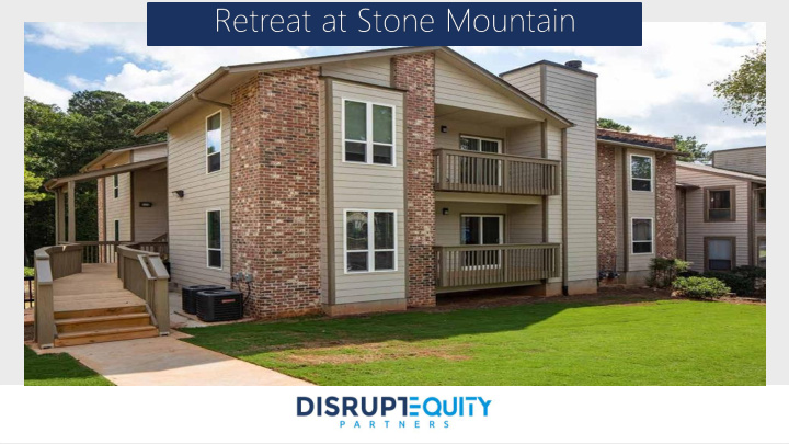 retreat at stone mountain disclaimer