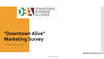 Marketing Survey  Friday, May 15, 2020  dbawilmington@gmail.com  Powered by  964  Total