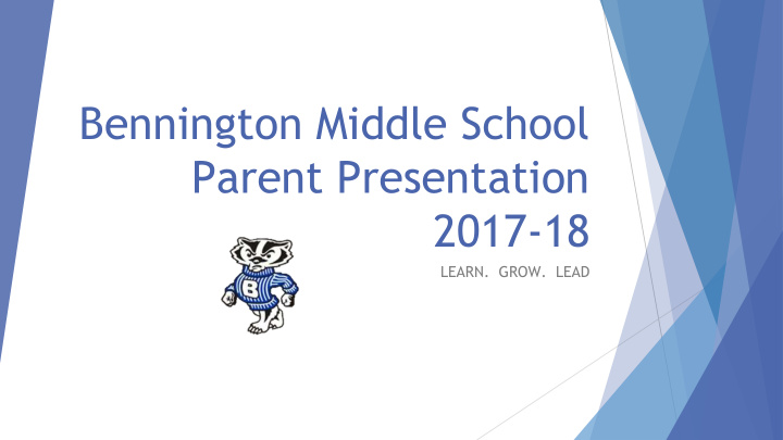 bennington middle school parent presentation 2017 18