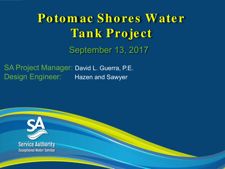 potom ac shores water tank project