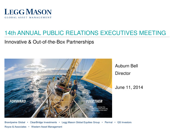 14th annual public relations executives meeting