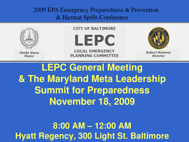 lepc general meeting