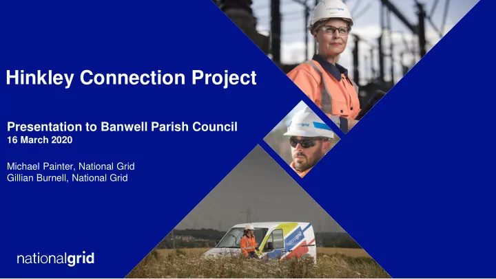 hinkley connection project