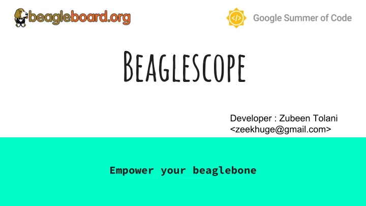 beaglescope
