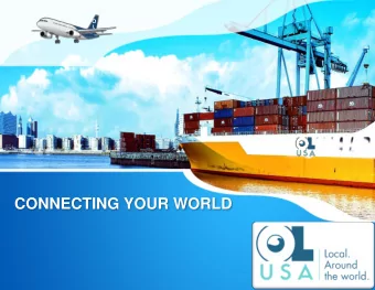 CONNECTING YOUR WORLD Our Services  What we Do  Ocean  Air      Ocean  and Air