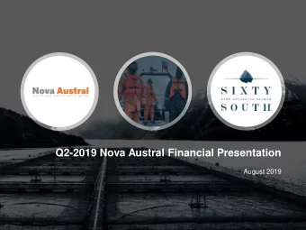 Q2-2019 Nova Austral Financial Presentation  August 2019  Agenda  A  B  C  D  Company  Stocking and
