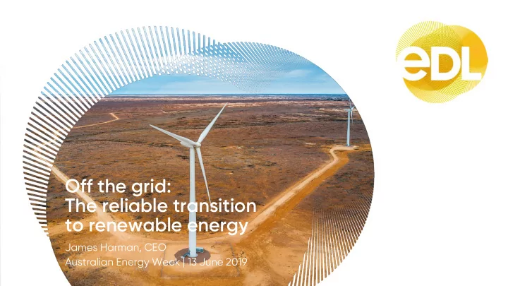 off the grid the reliable transition to renewable energy