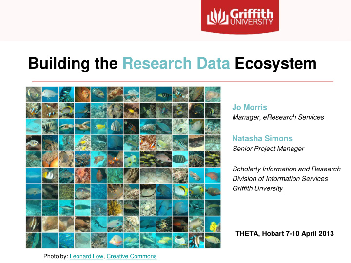 building the research data ecosystem