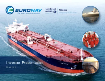 Investor Presentation  March 2016  1  Forward Looking Statements  Matters discussed in this