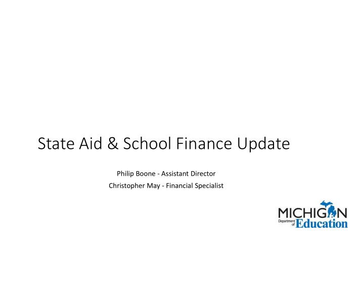 state aid school finance update