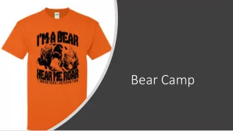 Bear Camp  Bear Camp Leader  ership  Judy Tuckness  Camp Director  Michael Blinn