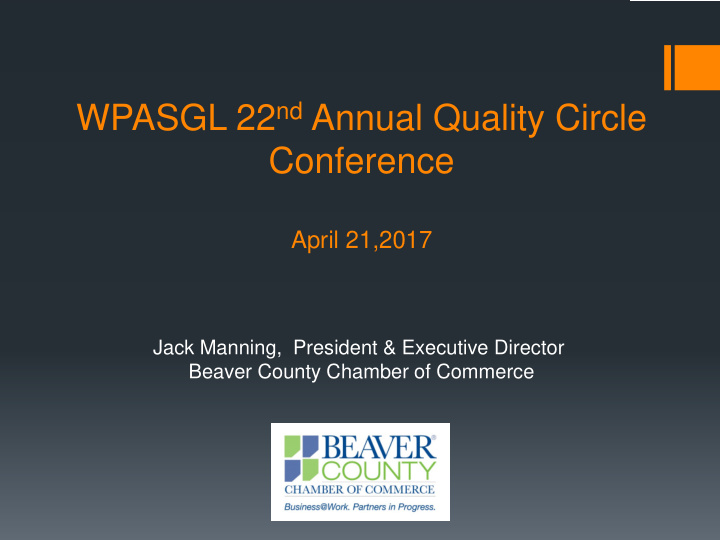 wpasgl 22 nd annual quality circle conference
