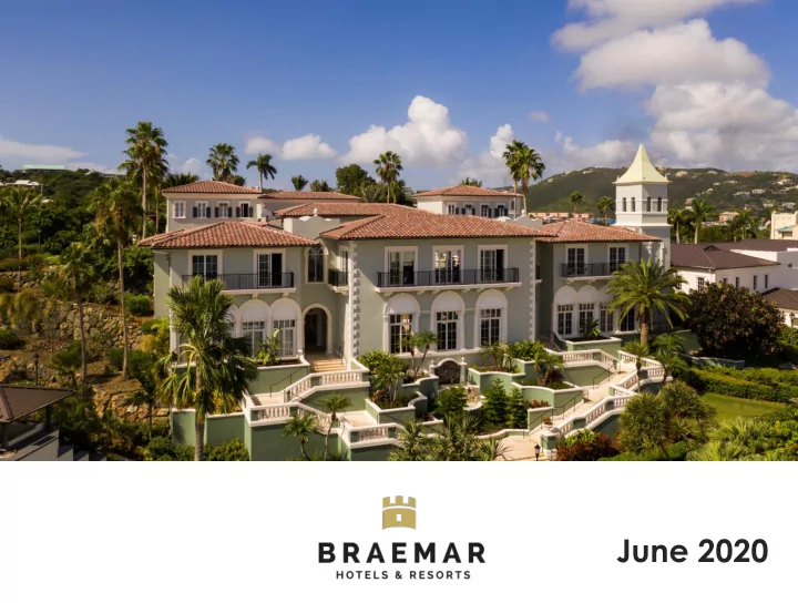 june 2020 forward looking statements and non gaap