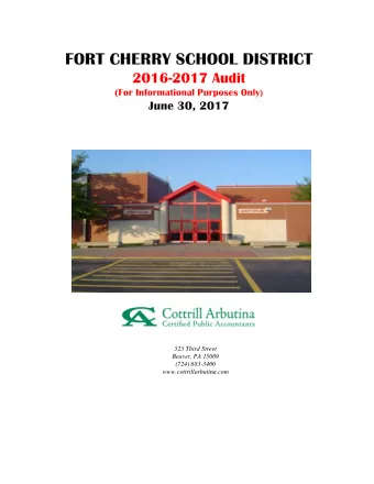 525 Third Street  Beaver, PA 15009  (724) 683-3400  www.cottrillarbutina.com  February 26, 2018