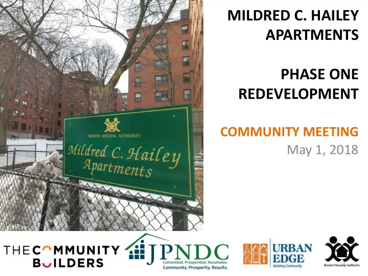 mildred c hailey apartments phase one redevelopment