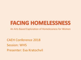 Session: WH5  Presenter: Eva Kratochvil  The Best Laid Plans often go Awry  On October 16, 2018