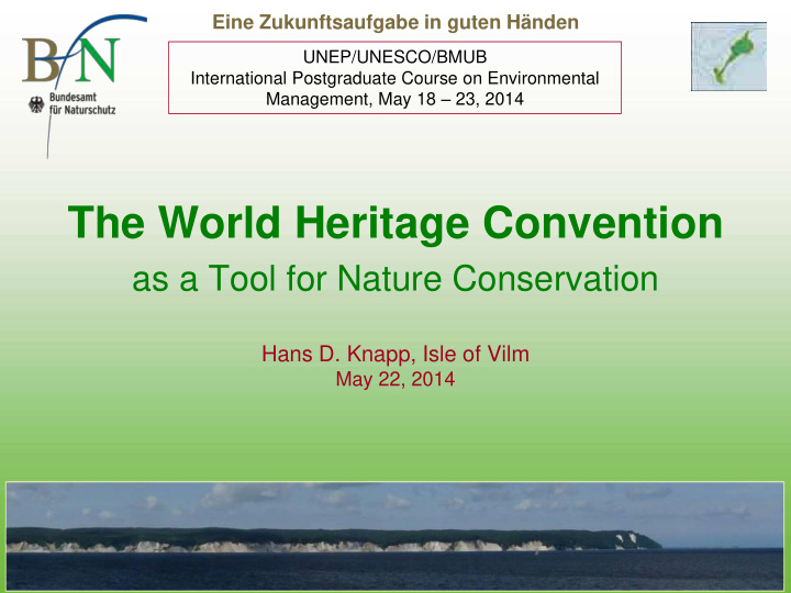 as a tool for nature conservation