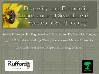 Sachin V . Chorge 1 , Dr. Raghunandan P . Athalye 2 and Dr. Manasi S. Chorge 3 1 and 2 B.N.