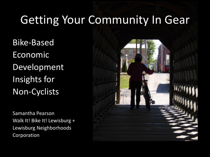 getting your community in gear