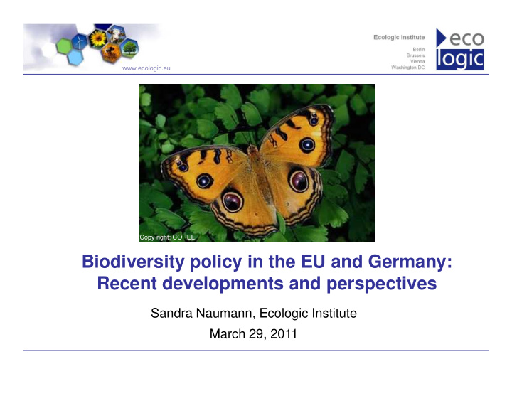 biodiversity policy in the eu and germany recent