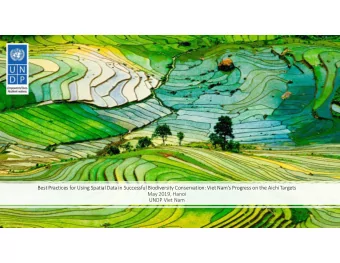 Best Practices for Using Spatial Data in Successful Biodiversity Conservation: Viet Nams