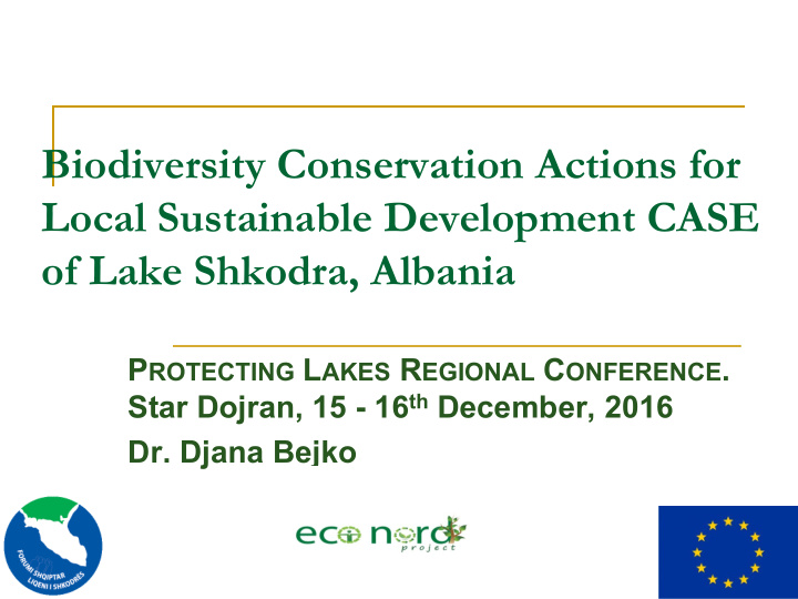 biodiversity conservation actions for