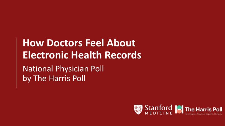 how doctors feel about electronic health records