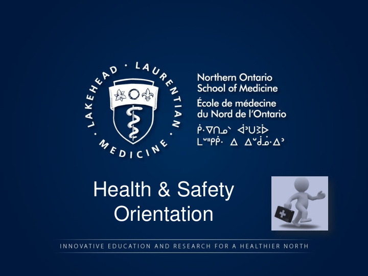 orientation health safety policy