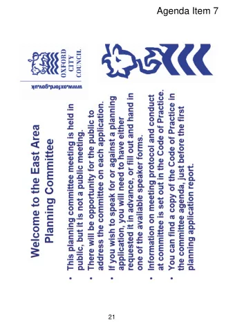 21  Site Plan  Blackbird Leys Road Cuddesdon Way  22  Knights Road  Site of glass mounted sign on